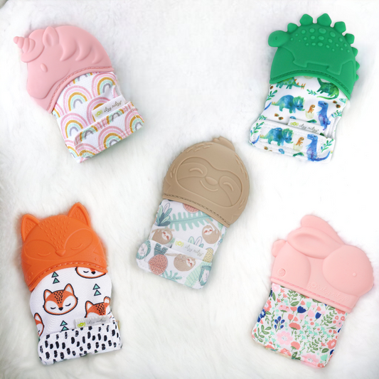 Itzy Mitts Silicone Teething Mitt